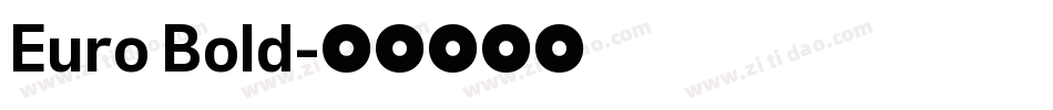 Euro Bold字体转换